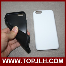 PC + suave foto impresión sublimación en blanco teléfono TPU para el iPhone 6/6s